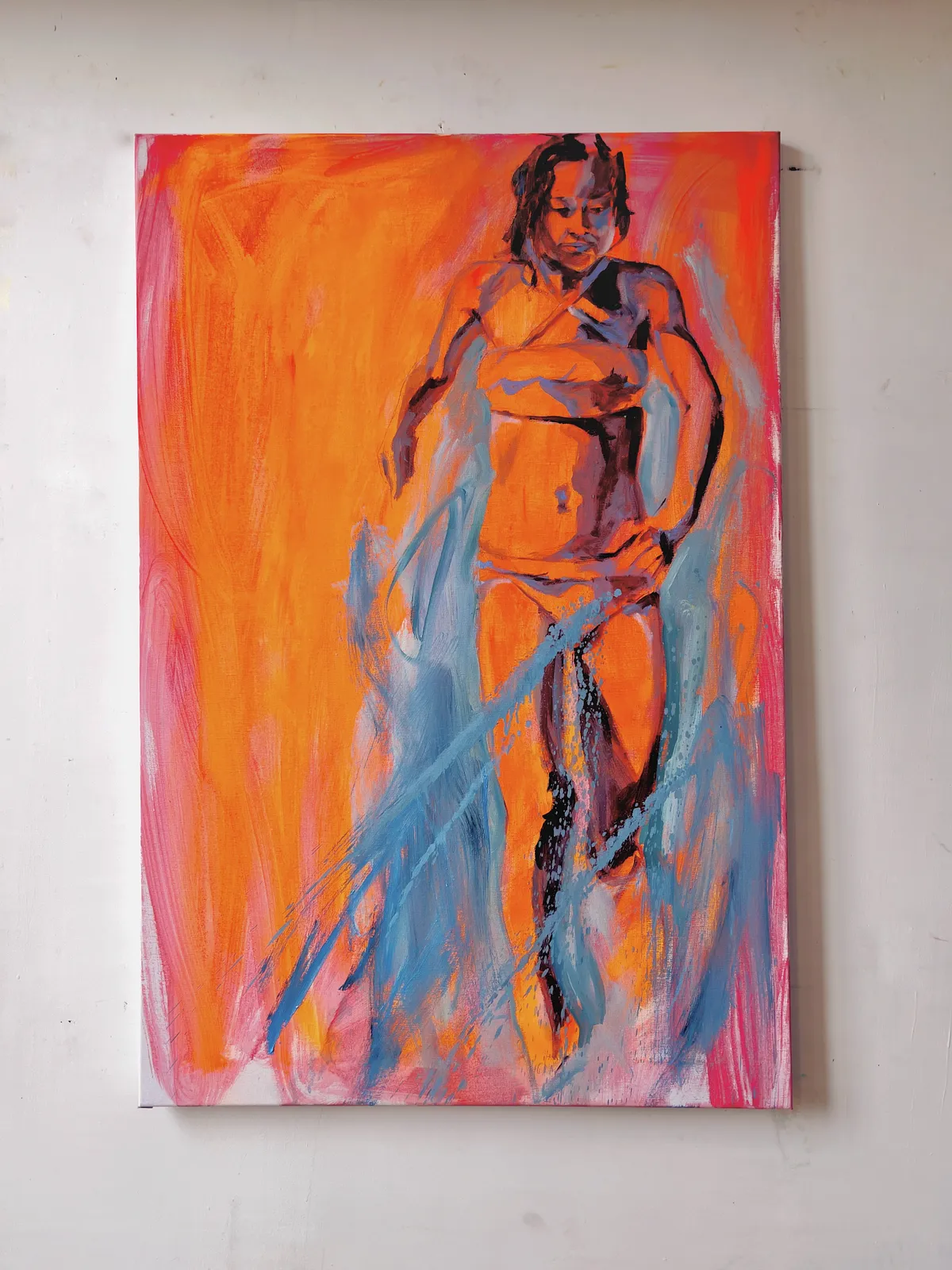 Image of The Sun by Yeva Khrapova, size: 120x90cm, made of oil on canvas, Painting medium, from Paris, part of the Series 1 series, priced at €900