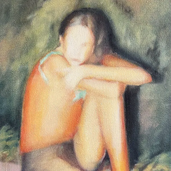 Image of Sans Titre by Yeva Khrapova, size: 40x50cm, made of oil on canvas, Painting medium, from Paris, part of the Series 1 series, priced at $600