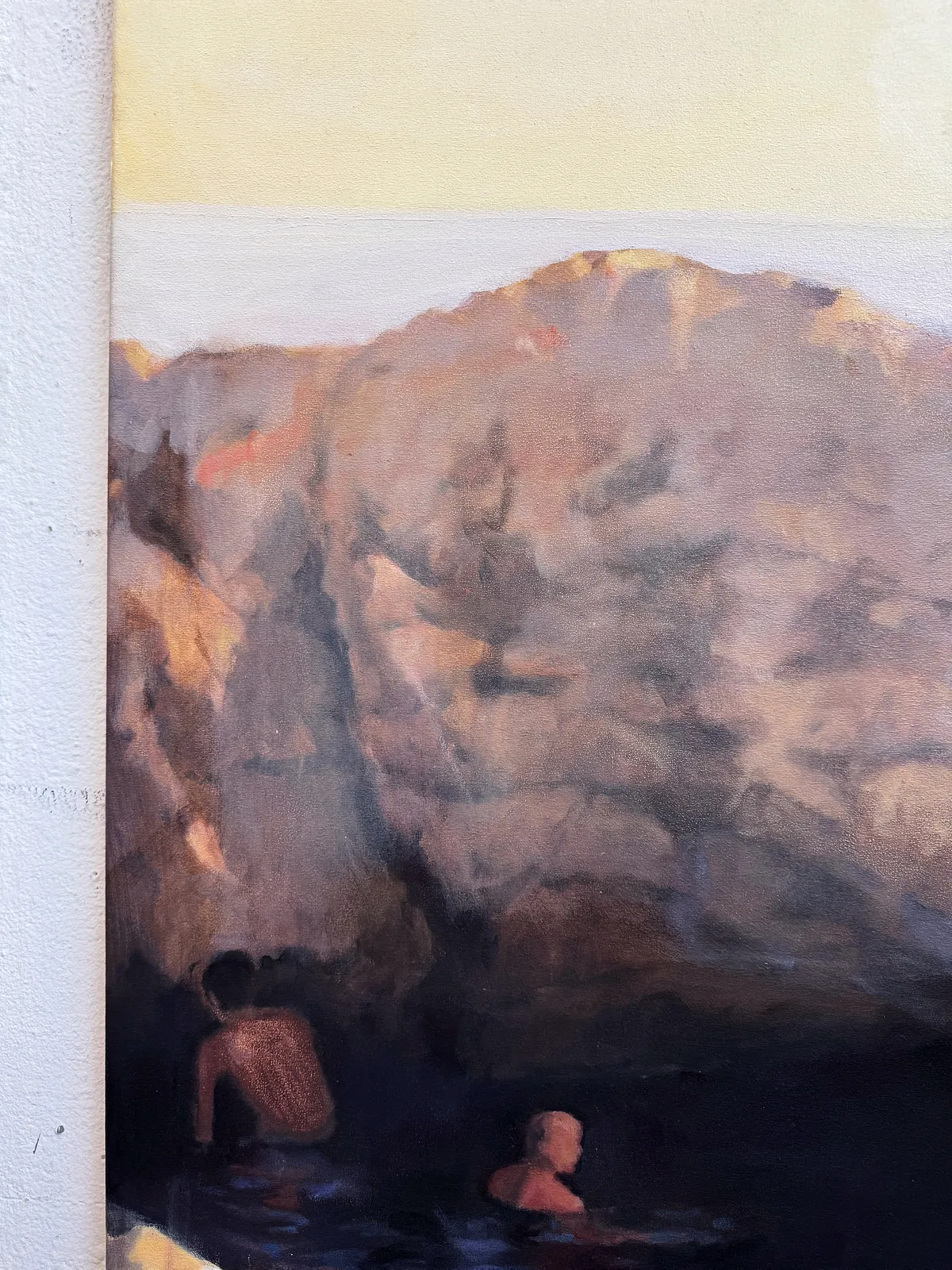 Image of Light from the past / Crimea Landscape  by Yeva Khrapova, size: 110 x 195, Painting medium, priced at $950 Photo 2 of 4.